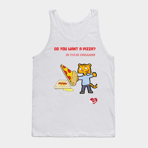 Pizza Cat Addicted Tank Top by Friendipets